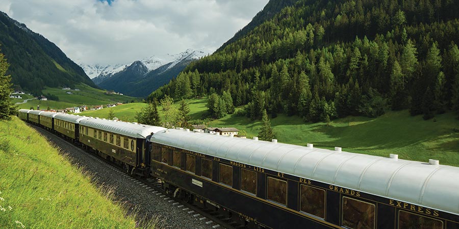 The Italian Alps from the Venice Simplon Orient Express